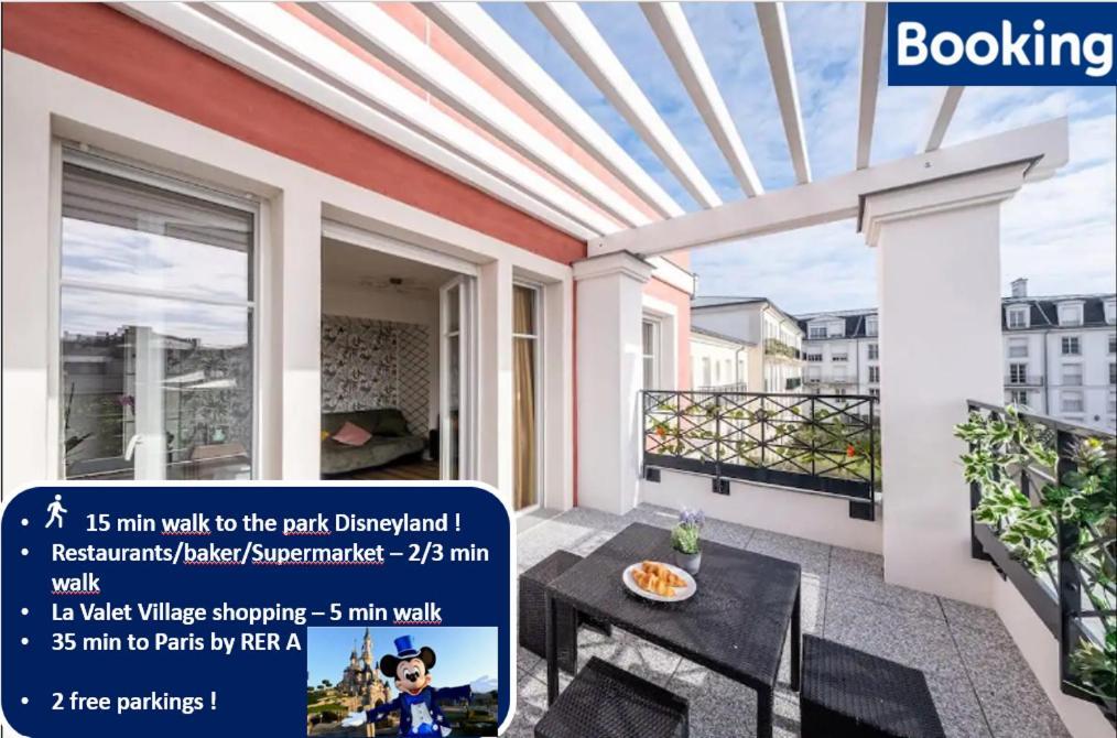 Disney At Home 3 Bed Rooms- Confort 90M2 - Best Location Serris Eksteriør bilde